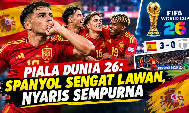 Piala Dunia 26: Spanyol Sengat Lawan, Nyaris Sempurna