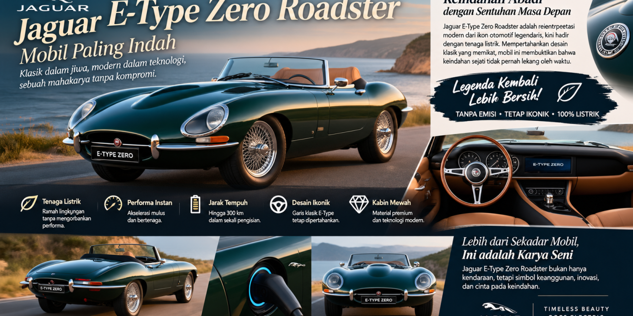 Jaguar E-Type Zero Roadster Mobil Paling Indah